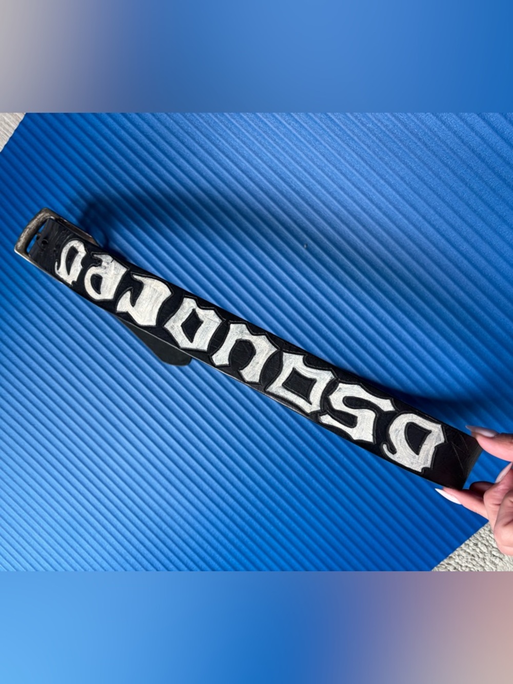 Dsquared leather belt Unisex size 95 Vintage - Picture 3 of 6